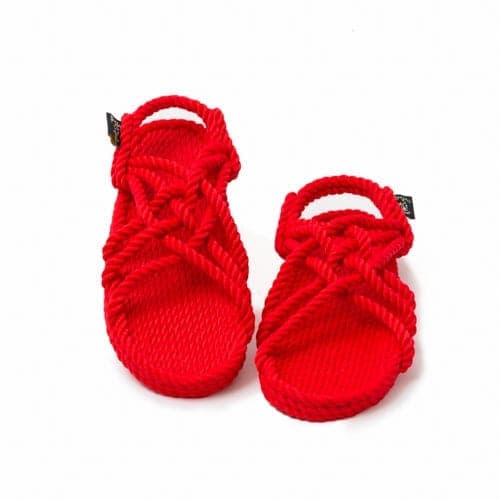 Nomadic state of mind Jc rope sandal in red color Nomadic State