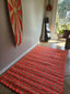 Rope rug camel/coral