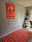Rope rug camel/coral