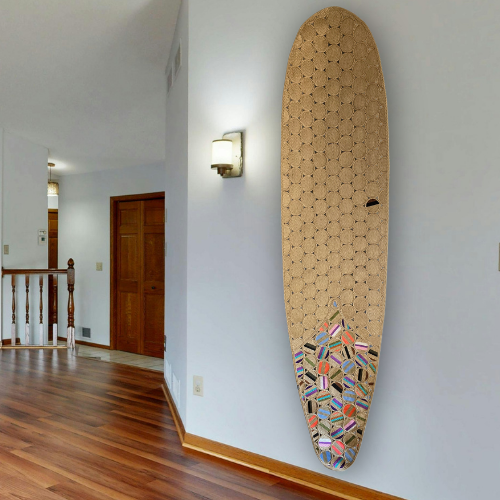 Longboard Surf Rug - Nomadic State of Mind Surf Decor