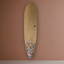 Surfboard Rug 7’2" Pintail | solid camel | floral tail print