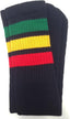 socks- black /rasta striped