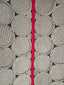 Surfboard Rug 7’2" Pintail | red stringer | camel
