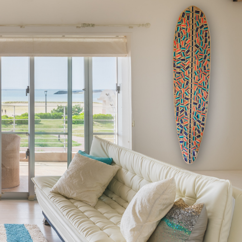 Longboard Surf Rug - Nomadic State of Mind Surf Decor