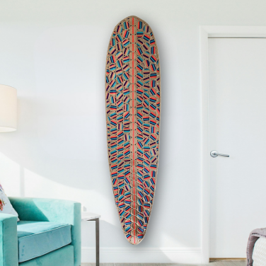 Longboard Surf Rug - Nomadic State of Mind Surf Decor