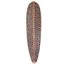 Rope surfboard with geometric pattern on a white background