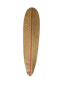Long, narrow surfboard rope rug with red stripe