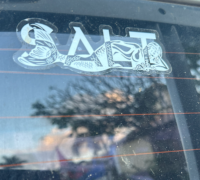Sticker- Salt All White – Nomadic State of Mind
